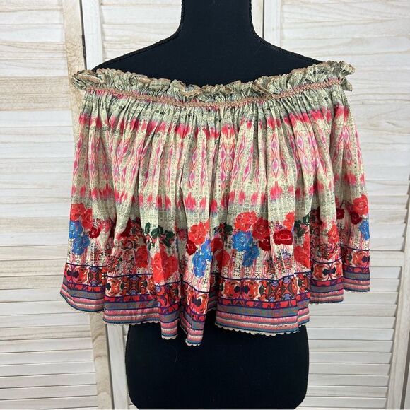 Anthropologie Bhanuni by Jyoti Villa Cropped Sequin Top Small - Picture 5 of 11